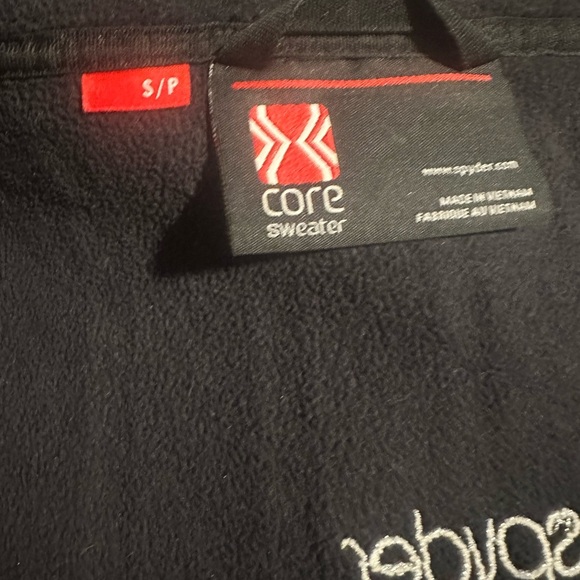 Spyder Black Core Jacket with High Collar and Full Zipper Size Small - Picture 8 of 8